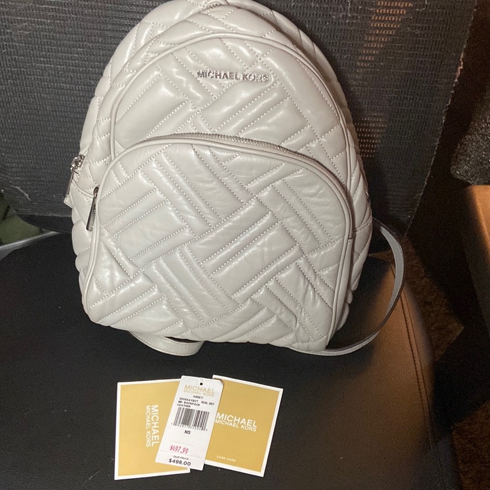 Michael Kors MD Leather Abbey Backback